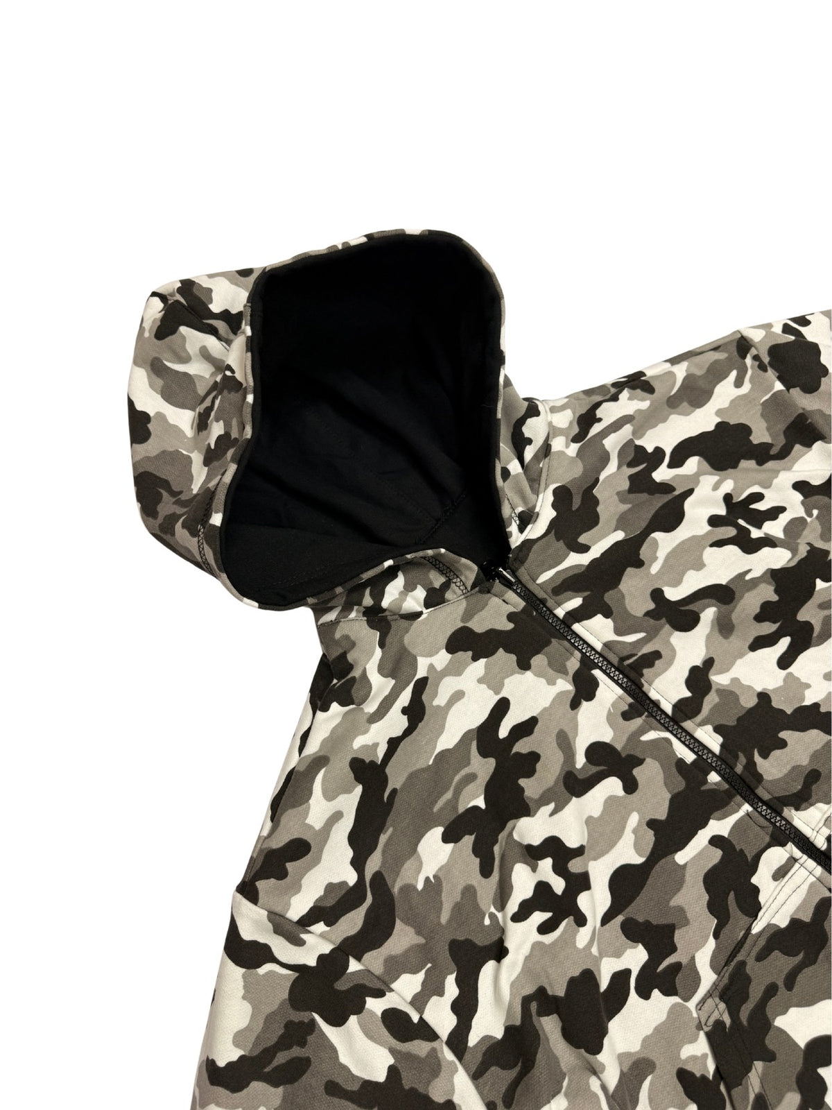 Hoodie Reversible Black & Camo