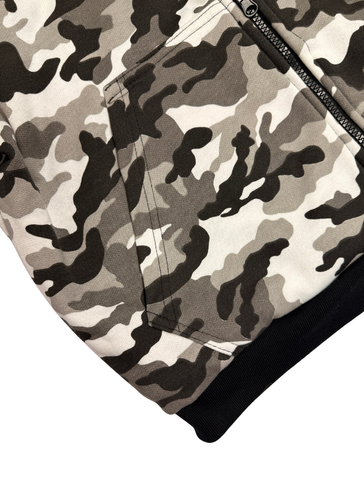 Hoodie Reversible Black & Camo